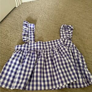 Buddy Love Purple and White Gingham Blouse